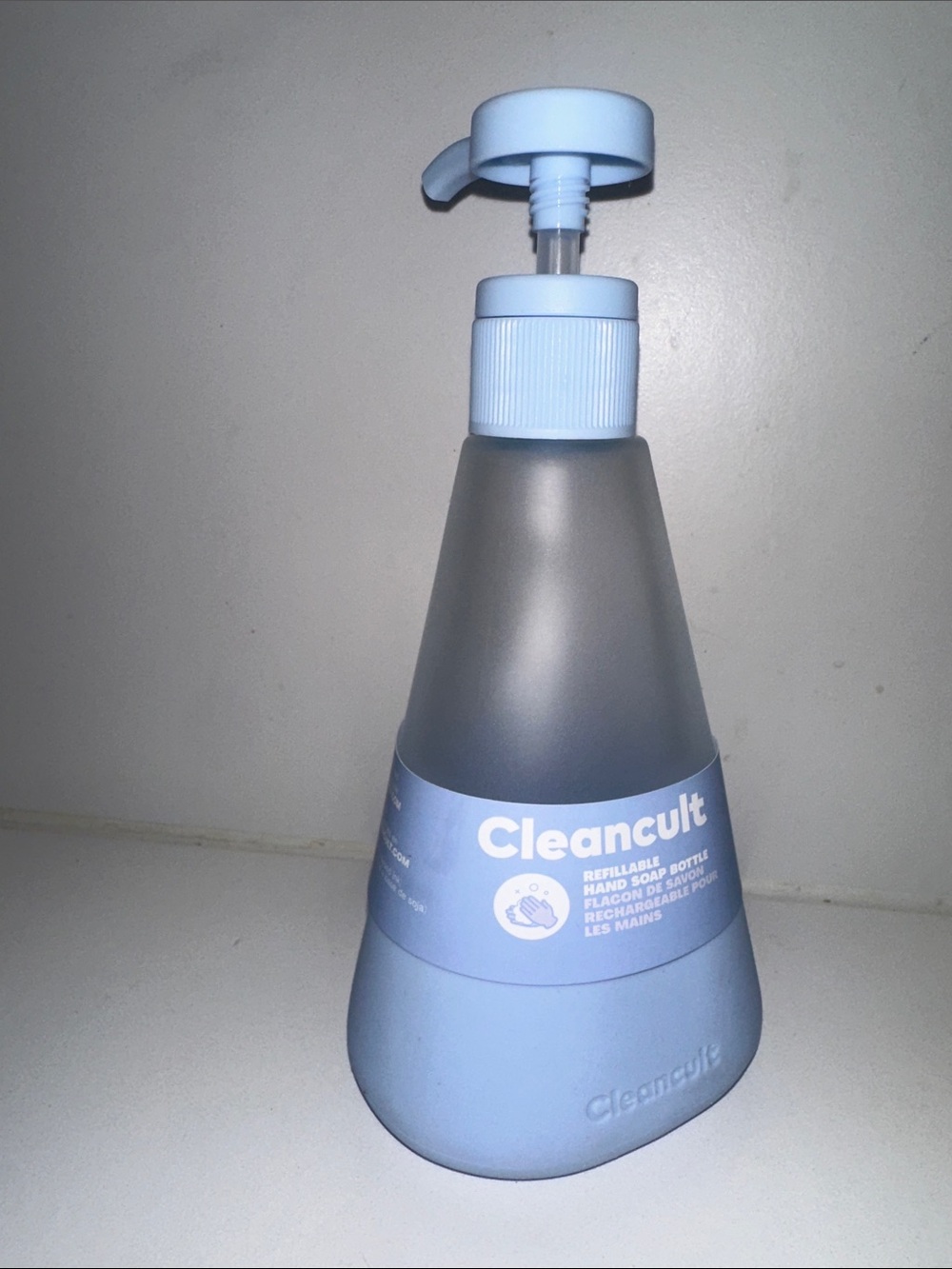 Cleancult Blue Refillable Hand Soap Pump Bottle